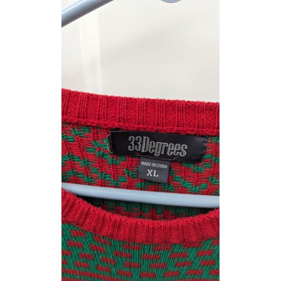 33 Degrees Gym Rat Jump Rope Buff Santa Ugly Christmas Sweater Extra Large XL - Picture 4 of 5
